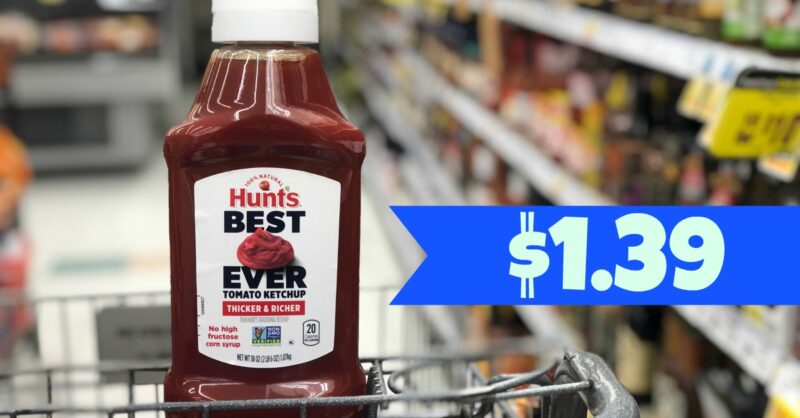 Hunt's Best Ever Ketchup ONLY $1.39 at Kroger (Reg $3.29)! - Kroger Krazy