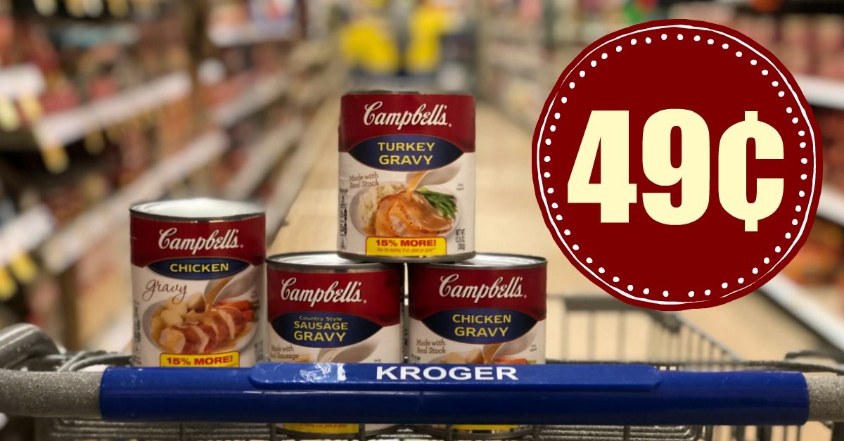 Campbells Gravy Only 0 49 With Kroger Mega Event Reg 2 29