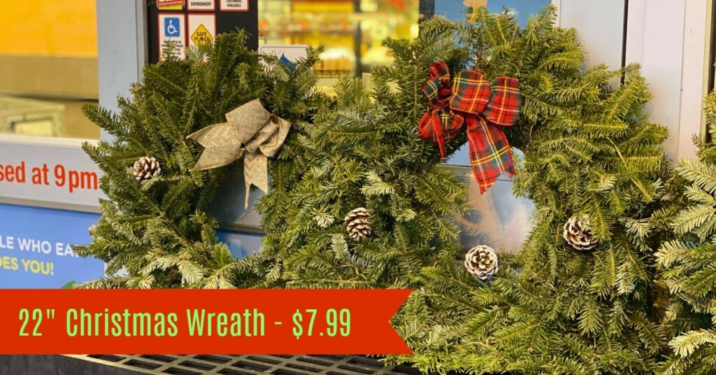 Day 2 of 12 Merry Days of Deals at Kroger 2.00 off 22" Wreath