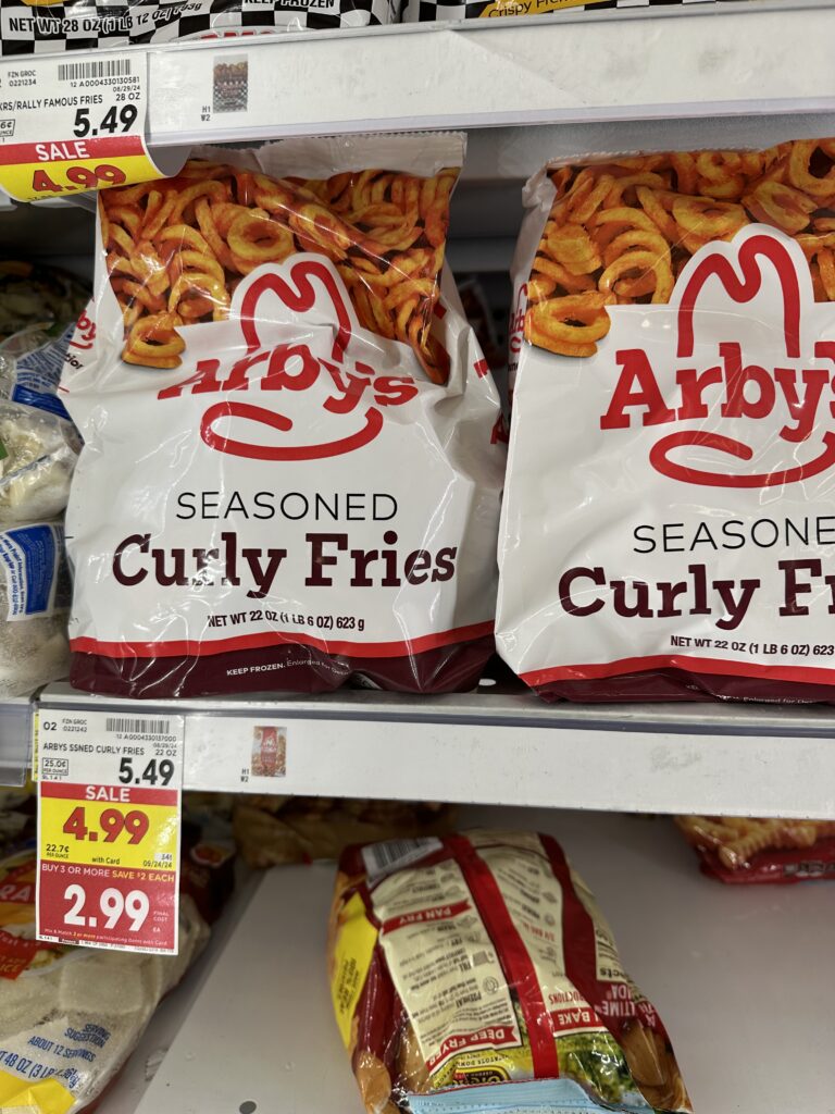 Arby's Fries Kroger Shelf Image