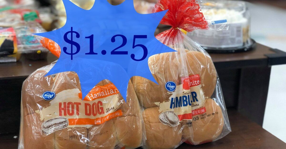 Kroger brand Hamburger or Hot Dog Buns are just $1.25! - Kroger Krazy