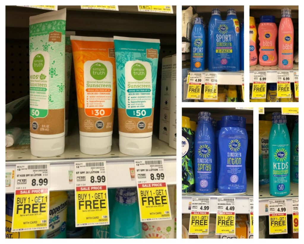 Kroger brand & Simple Truth Sunscreens as low as $2.49 at Kroger ...