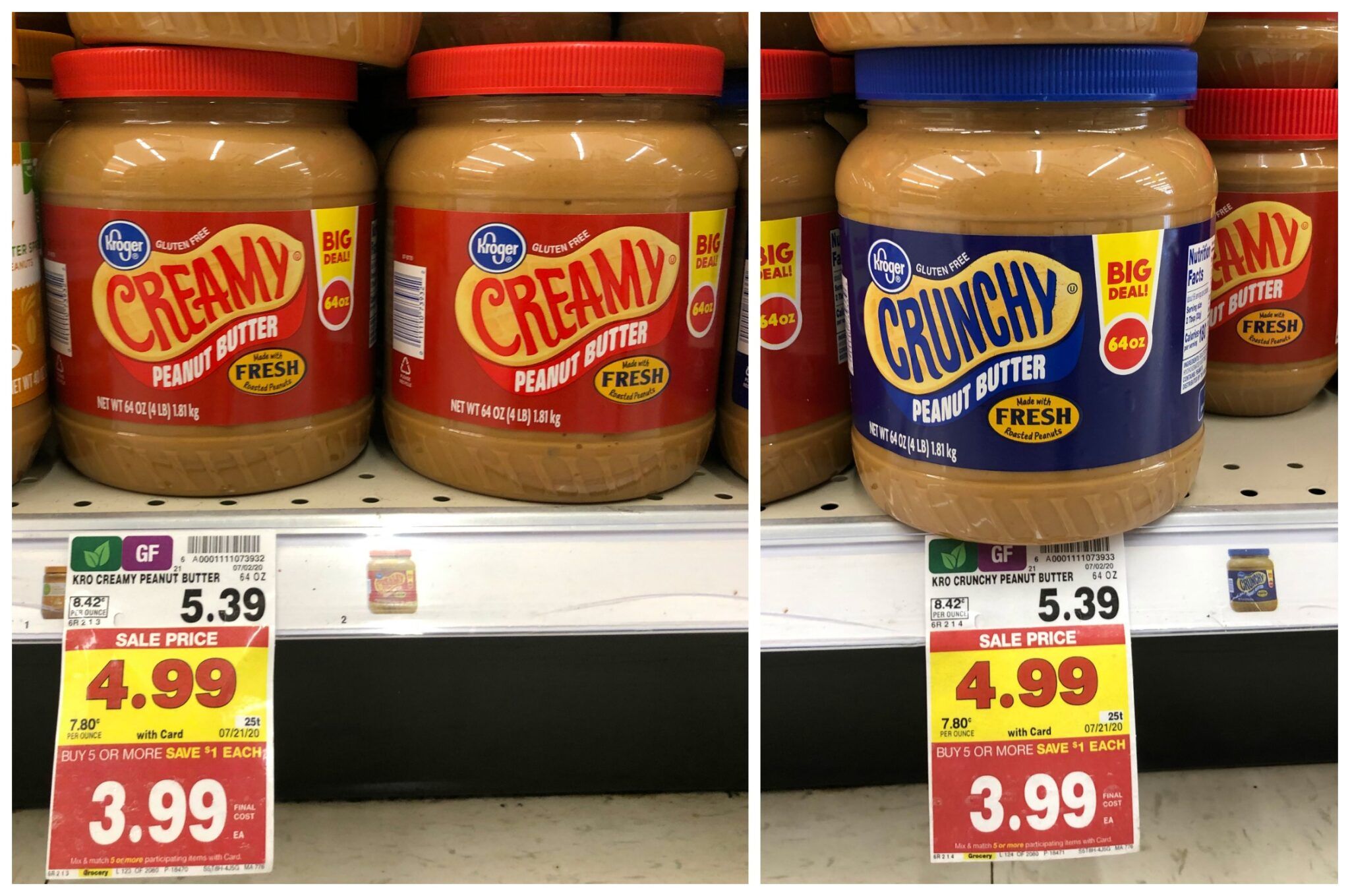 Kroger brand Peanut Butter (64 oz) ONLY $3.99 with Kroger Mega Event ...