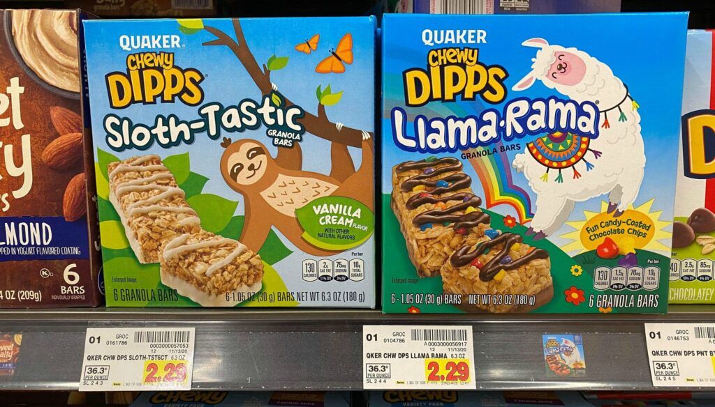 Free Quaker Chewy Quaker Chewy Llama Rama Or Sloth-tastic At Kroger 