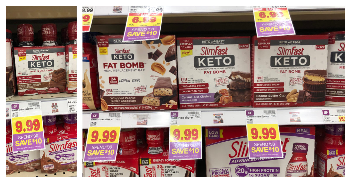 SlimFast Keto Shakes and Fat Bombs as low as $6.49 at Kroger