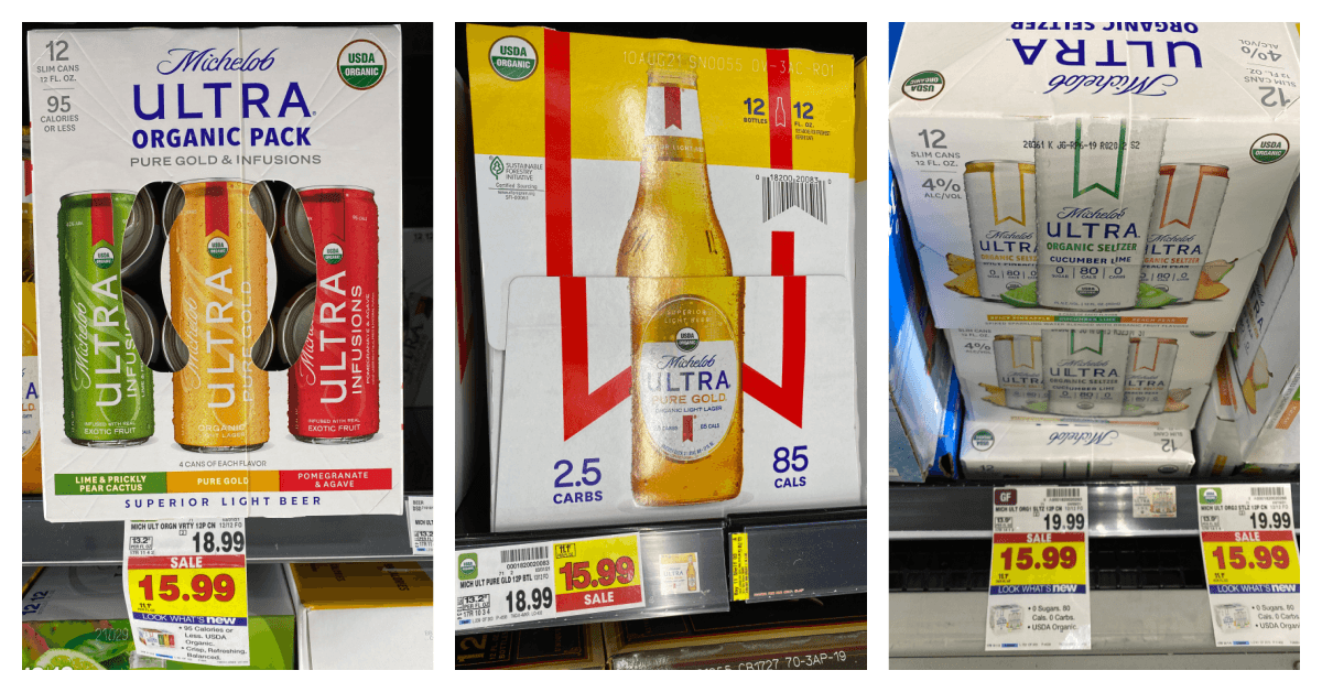 Michelob ULTRA items are JUST 12.99 at Kroger right NOW! Kroger Krazy