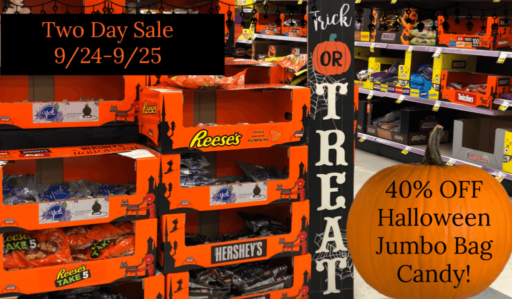 Halloween Candy Sale (40 off) at Kroger on 9/249/25 ONLY!! Kroger Krazy