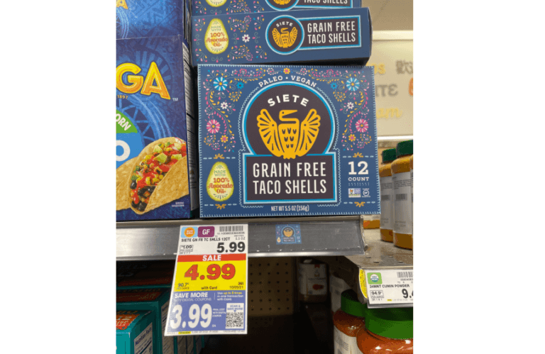 Siete Foods Grain Free Taco Shells Are 224 At Kroger Reg 599 Kroger Krazy 9177