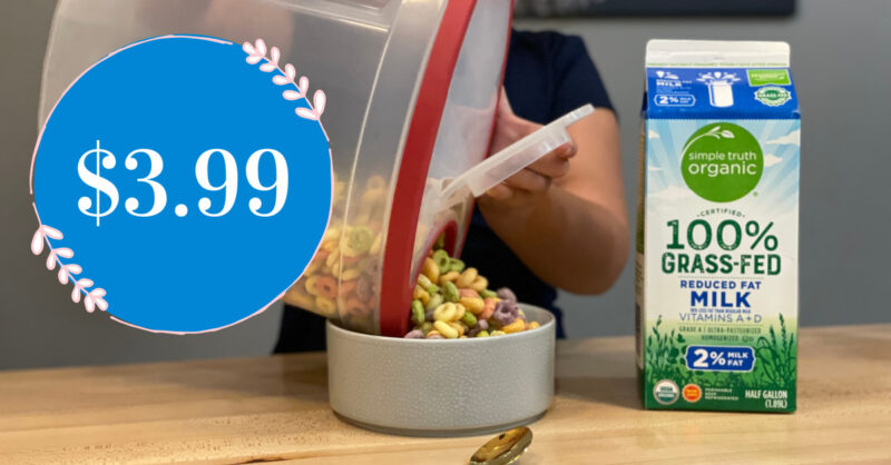 Simple Truth Organic® Grass-Fed Whole Milk, 1/2 gal - Kroger