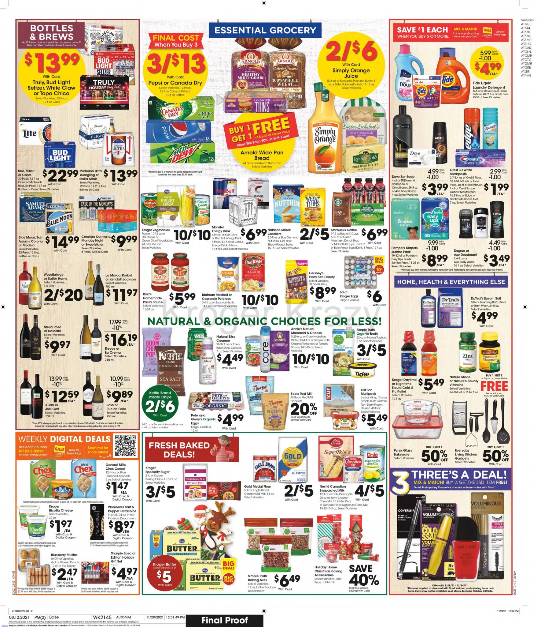 Kroger Weekly Ad (12/8/21 12/14/21) Early Preview Kroger Krazy