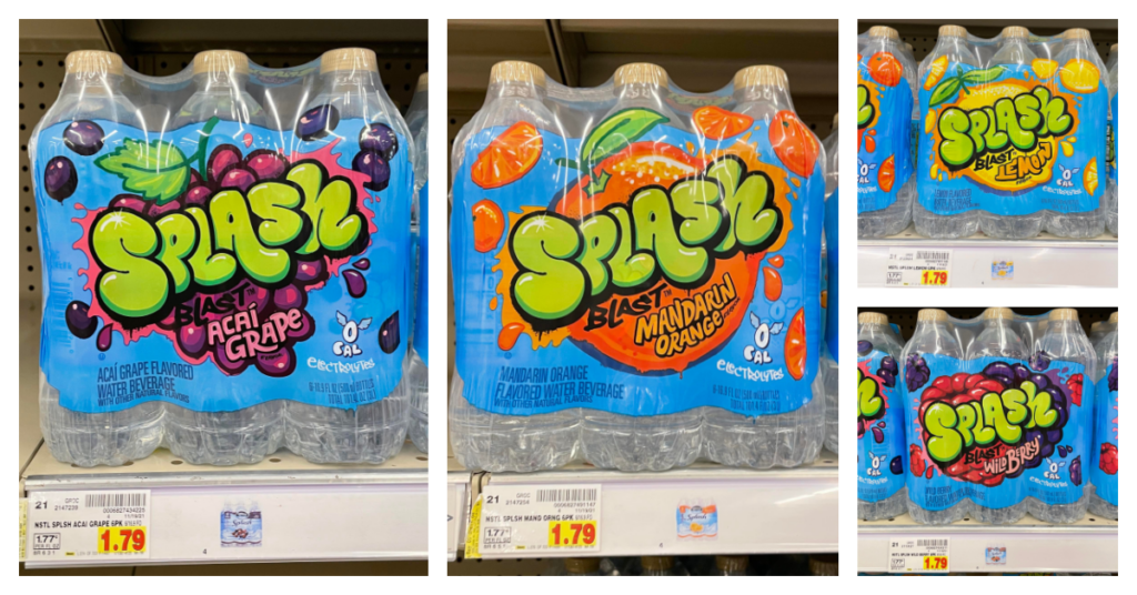 Splash Blast Water Beverages are JUST 0.79 at Kroger!! Kroger Krazy