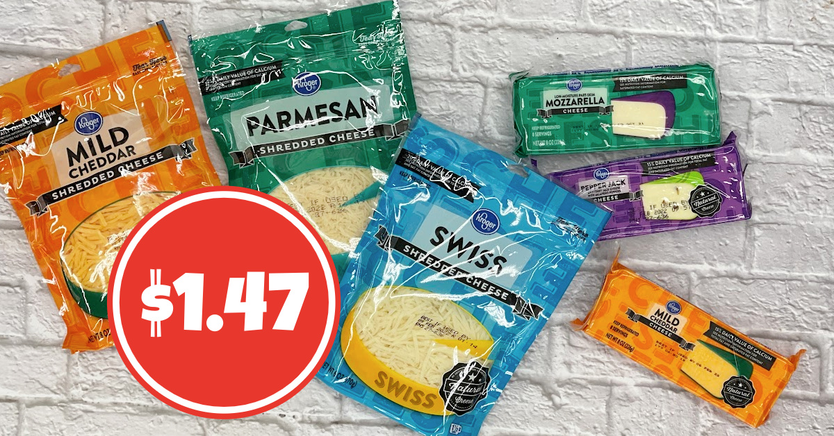 Kroger brand Cheese is ONLY $1.47! Stock up!! - Kroger Krazy