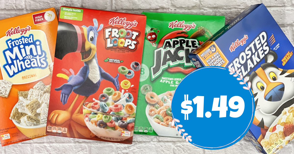 Kellogg's Cereals are as low as $1.49 at Kroger!! - Kroger Krazy