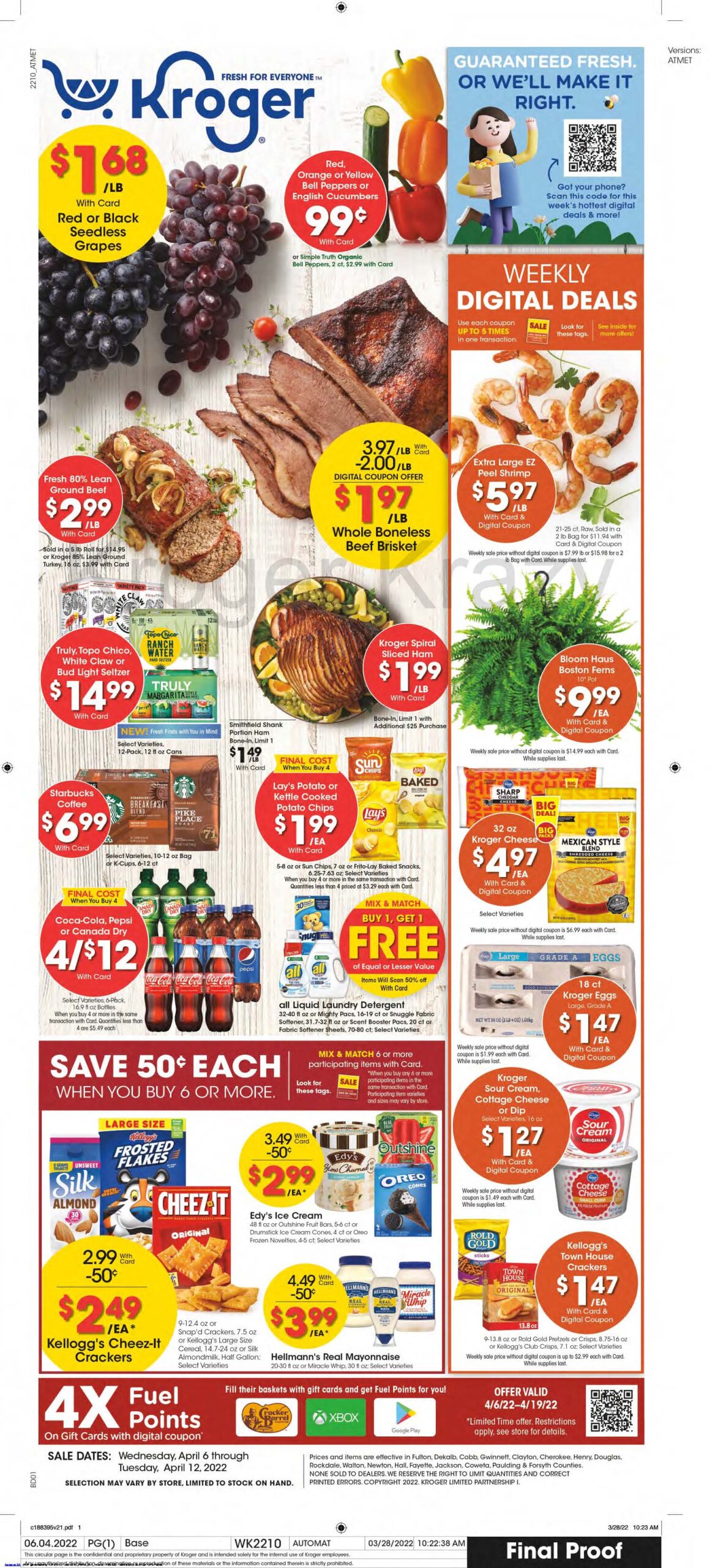 Kroger Weekly Ad (4/6/224/12/22) Early PreviewKroger Krazy