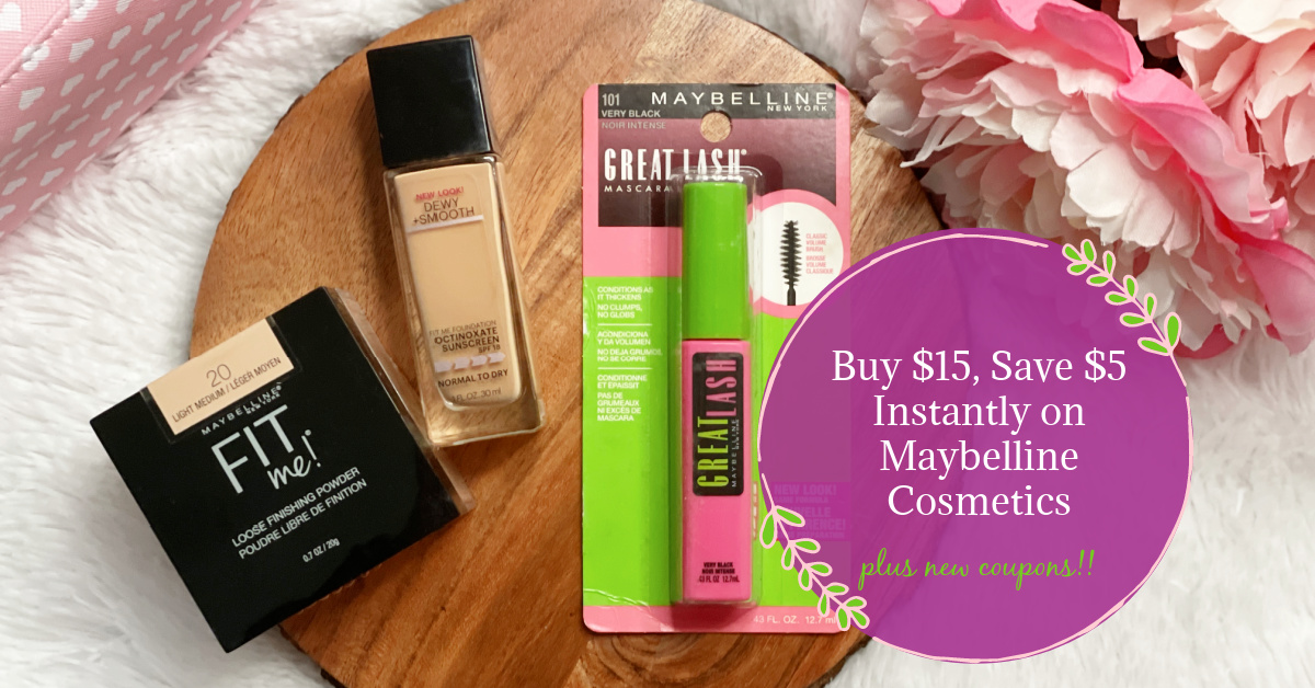 Maybelline Fit Me Foundation & Great Lash Mascara as low as $3.32 each with  Kroger Self-Care Event!! - Kroger Krazy