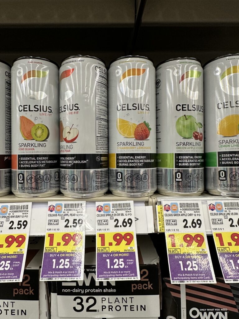 Celsius Energy Drinks Kroger Shelf Image