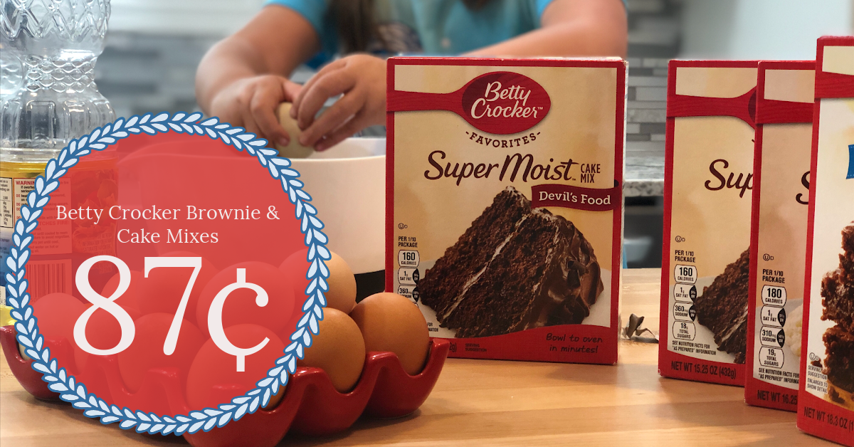 Betty Crocker Triple Chocolate Brownie Cake Mix | Instant Cake Mix Powder |  3 Step Cake Mix | Whisk, Pour & Bake | Moist Chocolate Brownie | 425g :  Amazon.ae: Grocery