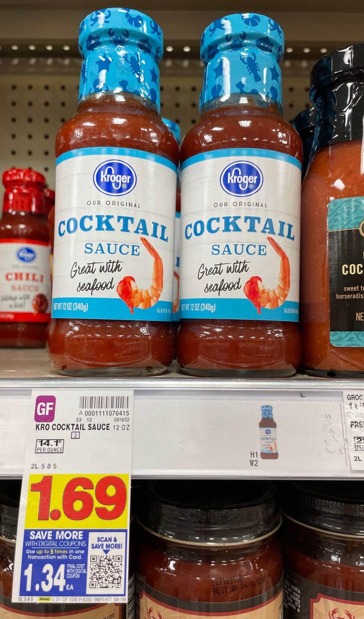 Kroger Chili and Cocktail Sauce as low as 1.15! Kroger Krazy