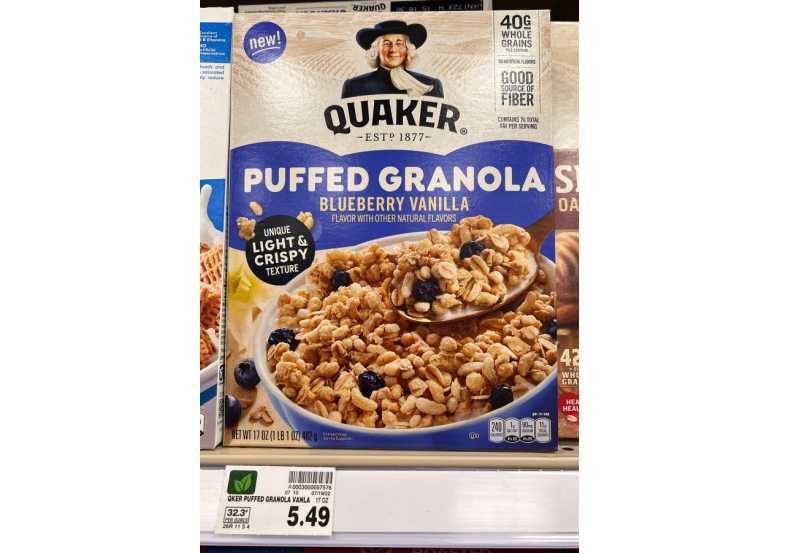 Quaker® Puffed Vanilla Granola, 17 oz - Kroger