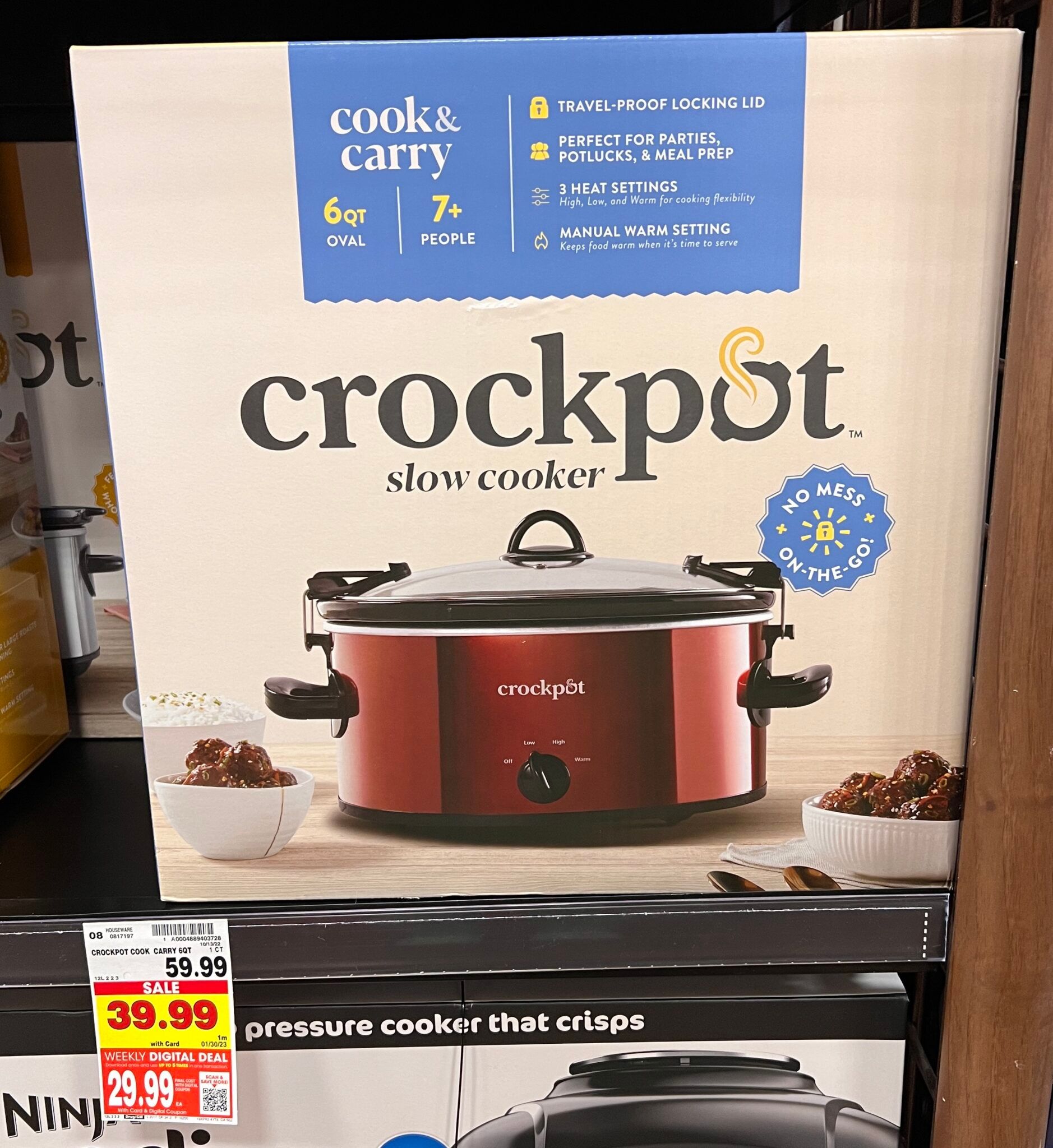 Crockpot Cook & Carry ONLY $29.99! - Kroger Krazy