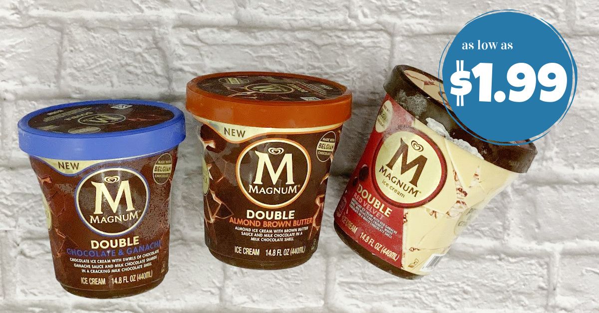 Magnum Ice Cream Tubs as low as $1.99! - Kroger Krazy