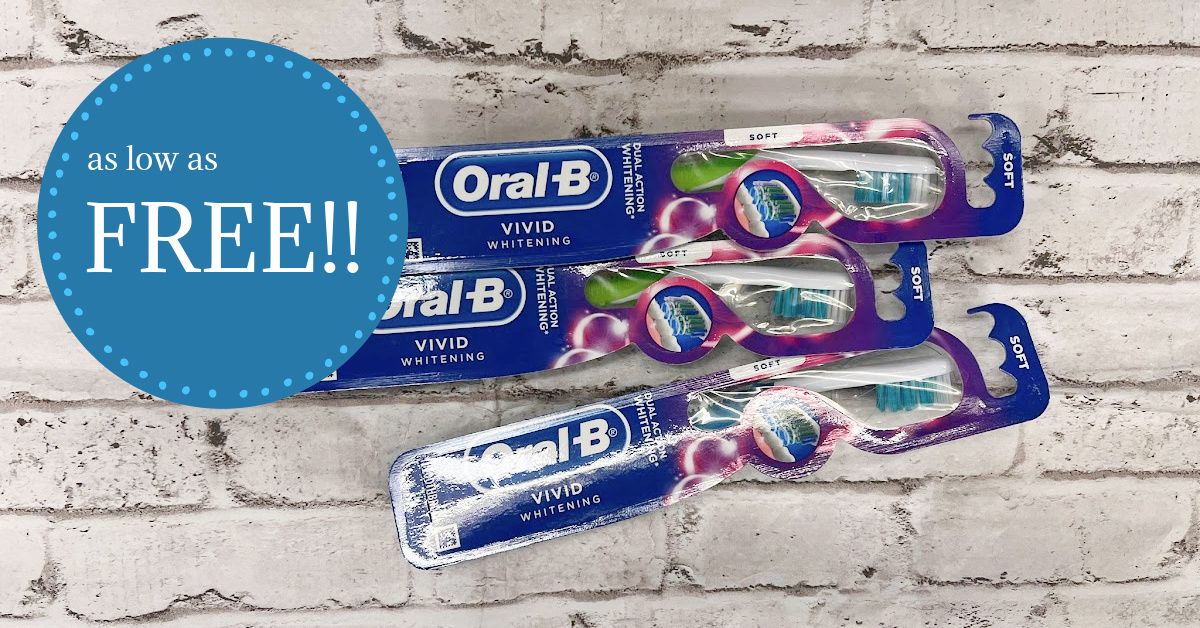 Oral-B Vivid Whitening Toothbrush Is As Low As 99¢ With Kroger Mega ...