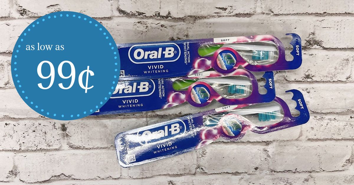 Oral-B Vivid Whitening Toothbrush Is As Low As 99¢ With Kroger Mega ...