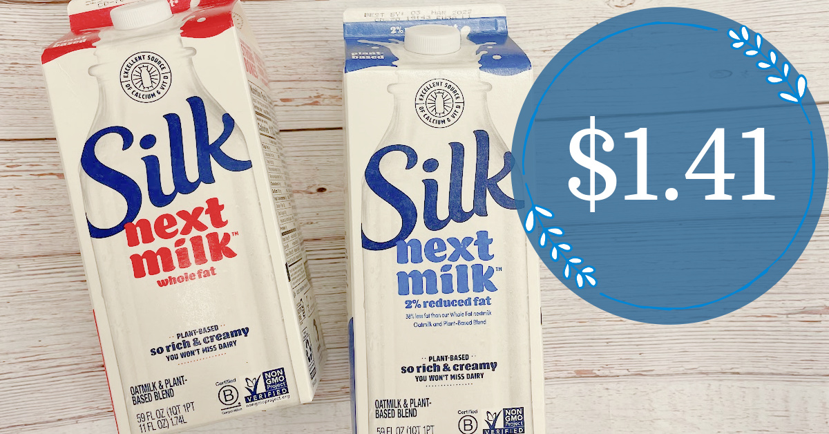 Silk NextMilk is 1.41 at Kroger! Kroger Krazy