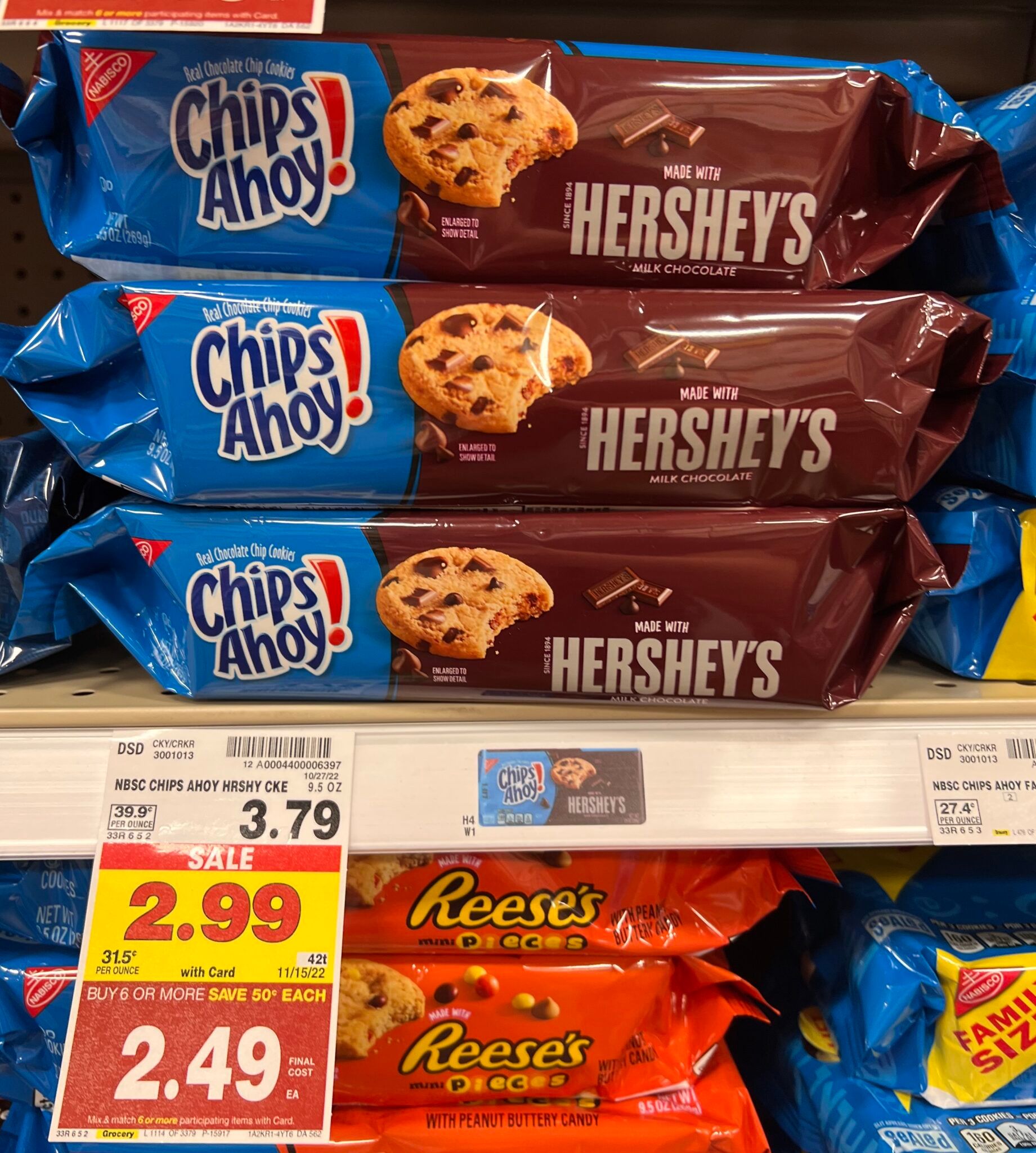 Chips Ahoy! Hershey's Cookies as low as $1.49! - Kroger Krazy