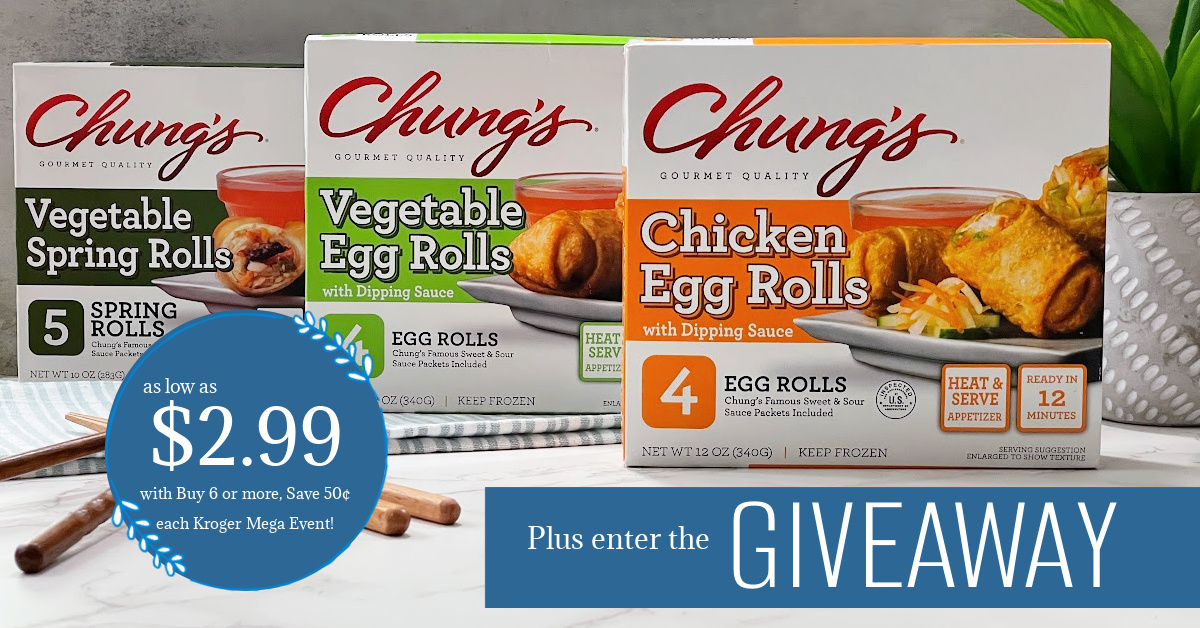 Chung's® Vegetable Egg Rolls with Sweet and Sour Sauce, 8 ct / 24