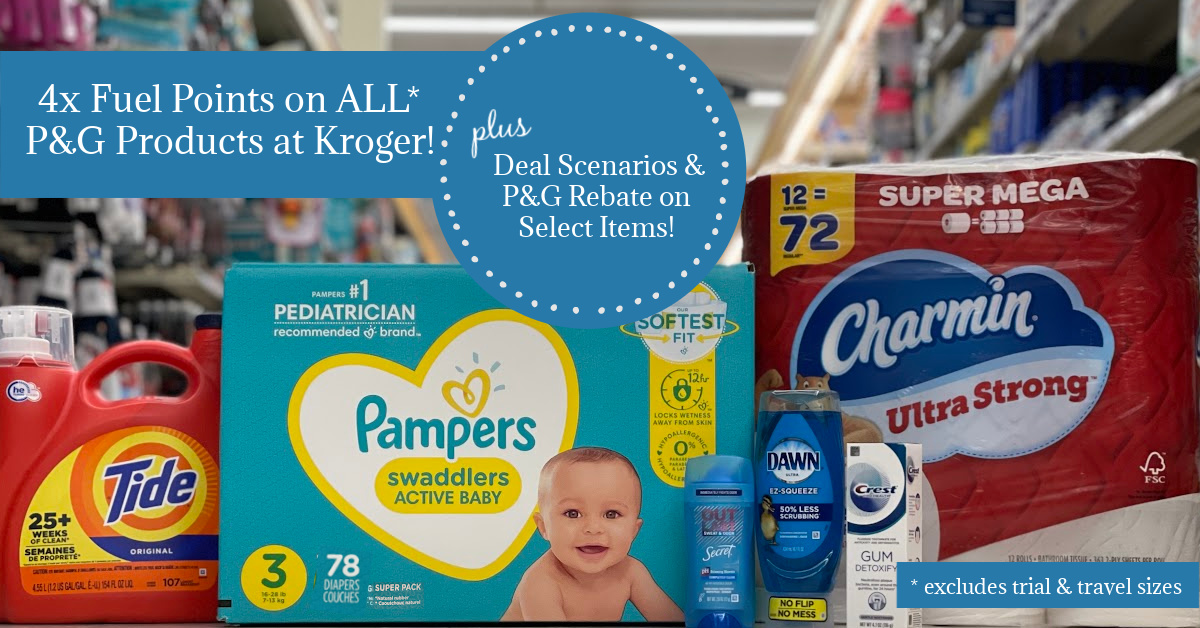 4x Fuel Points on ALL P&G Brand Items at Kroger (plus instant savings