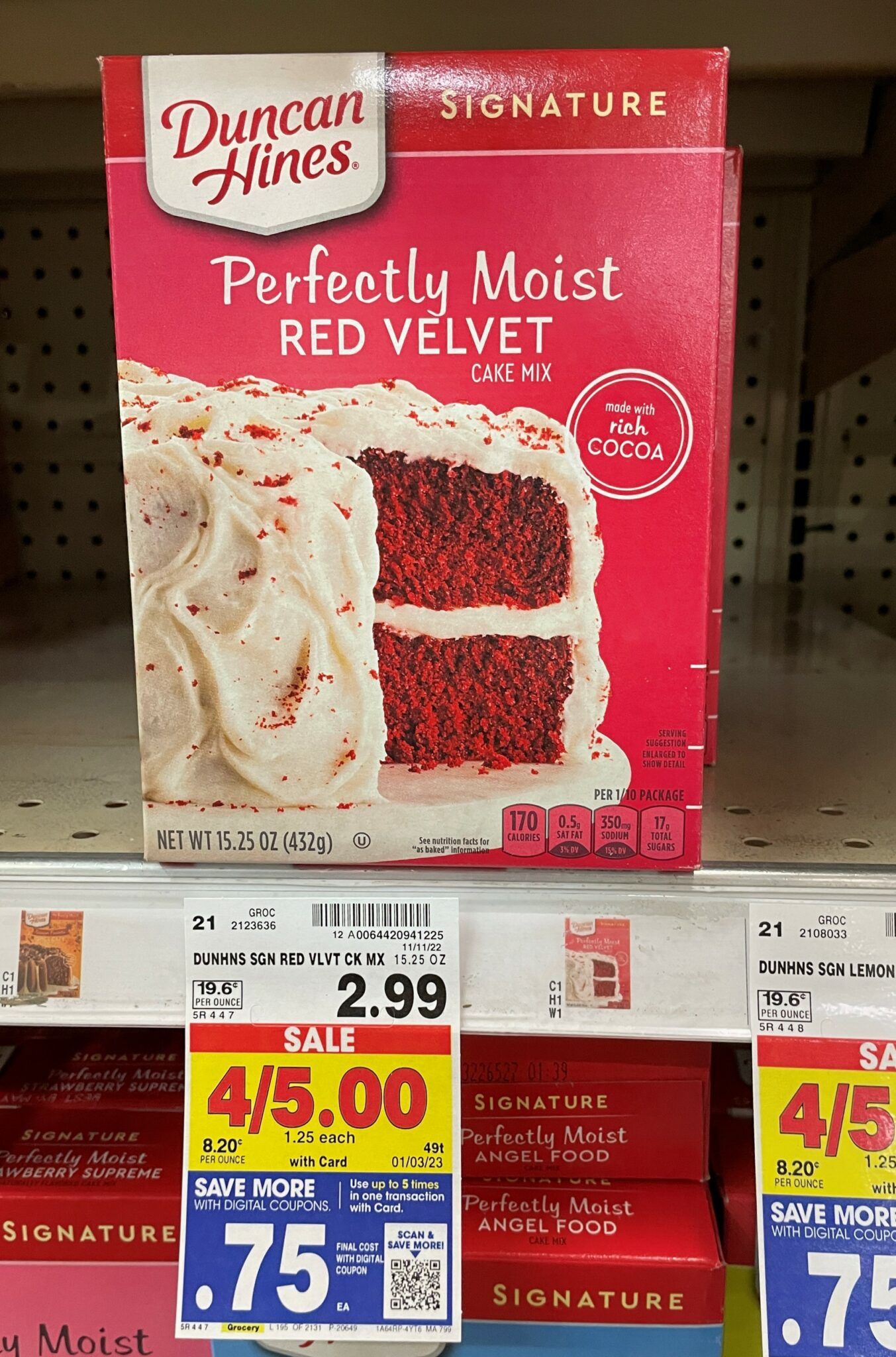 Duncan Hines Perfectly Moist Cake Mix Only 75¢ Kroger Krazy