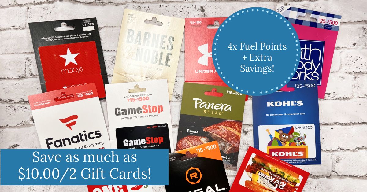 HOT Gift Card Savings at Kroger (PLUS 4x Fuel Points) - Kroger Krazy