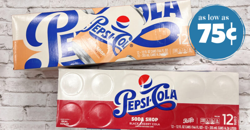 Pepsi Cola® Real Sugar Soda Can, 12 pk / 12 fl oz - Kroger