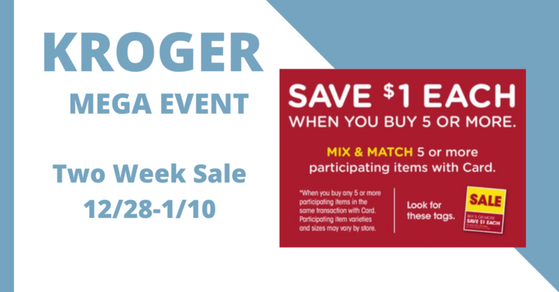 Buy 5 and Save $1 Each Sale Event - Kroger