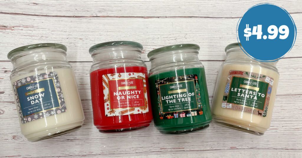 CandleLite Jar Candles ONLY 4.99 at Kroger! Kroger Krazy