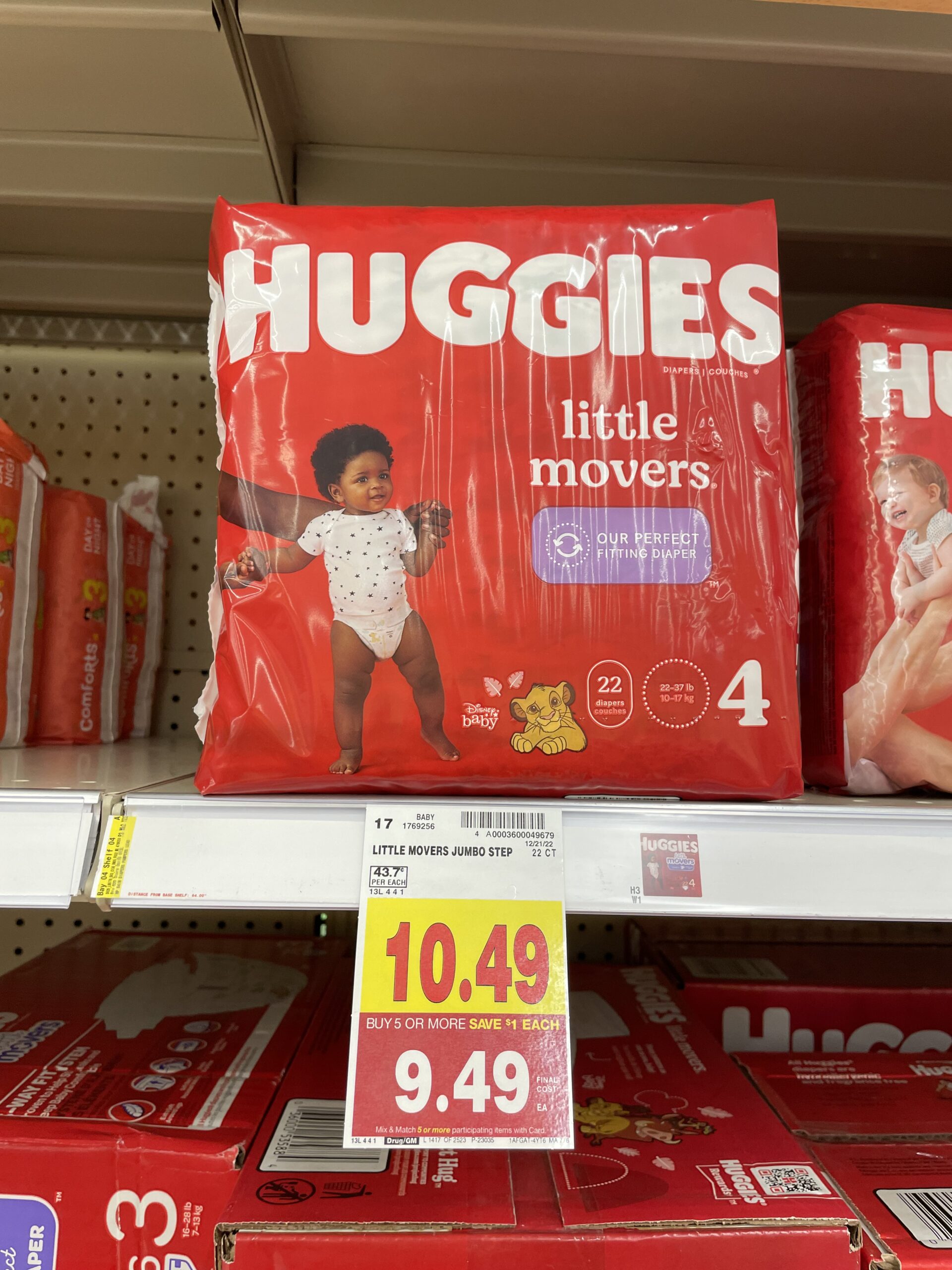 Huggies Little Movers Baby Diapers Size 3 (16-28 lbs), 25 ct - Kroger