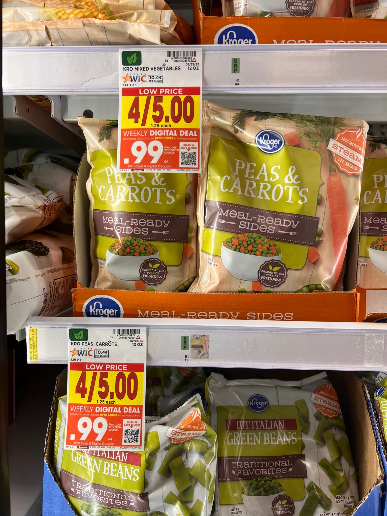 Kroger Frozen Vegetables as low as 99¢! Kroger Krazy