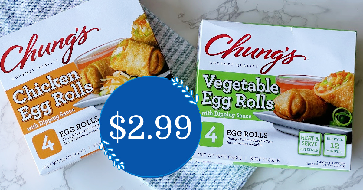 Chung's® Vegetable Egg Rolls with Sweet and Sour Sauce, 8 ct / 24
