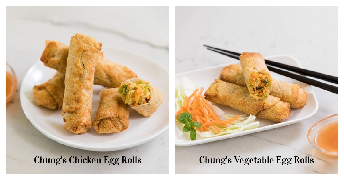 Chung's® Vegetable Egg Rolls with Sweet and Sour Sauce, 8 ct / 24