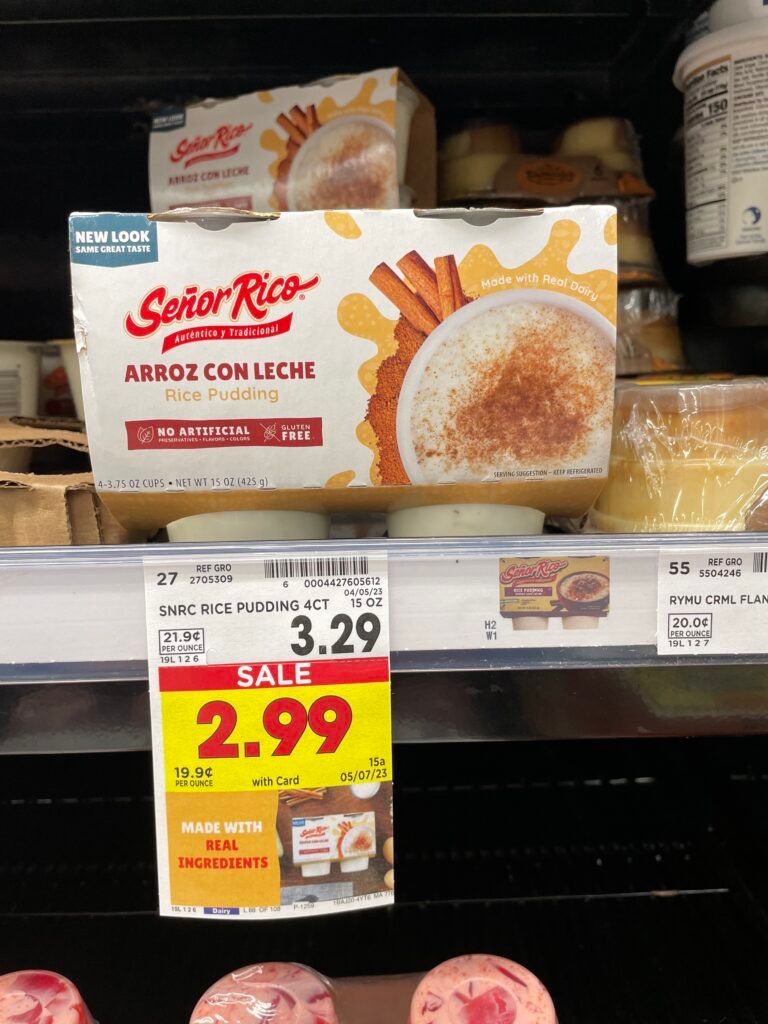 senor rico rice pudding kroger shelf image