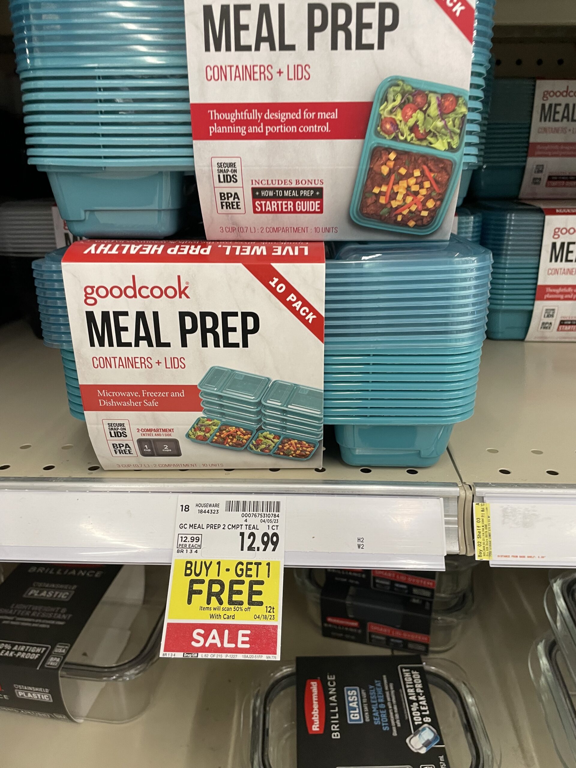 GoodCook Meal Prep Containers 