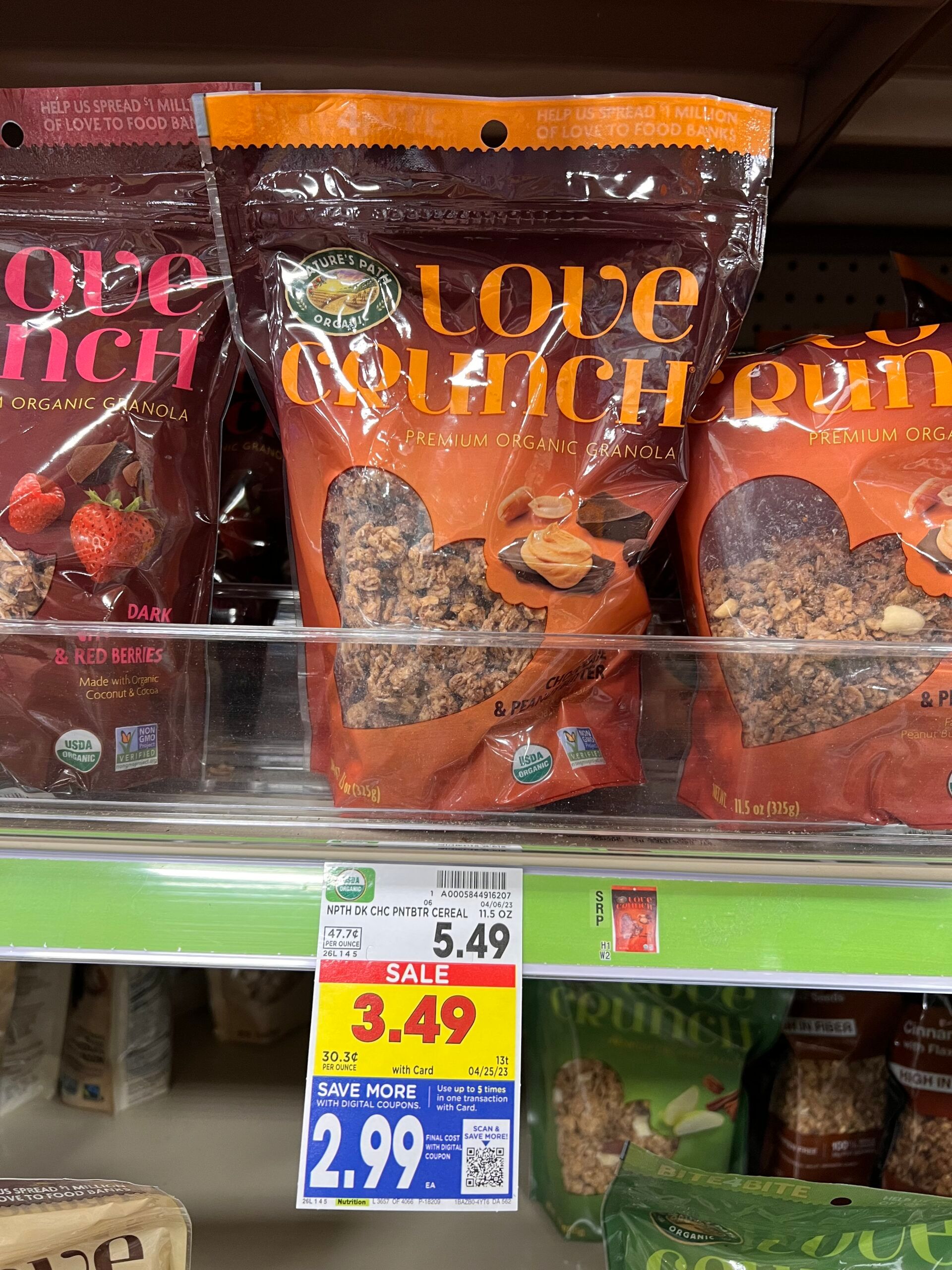 love crunch granola kroger shelf image 3