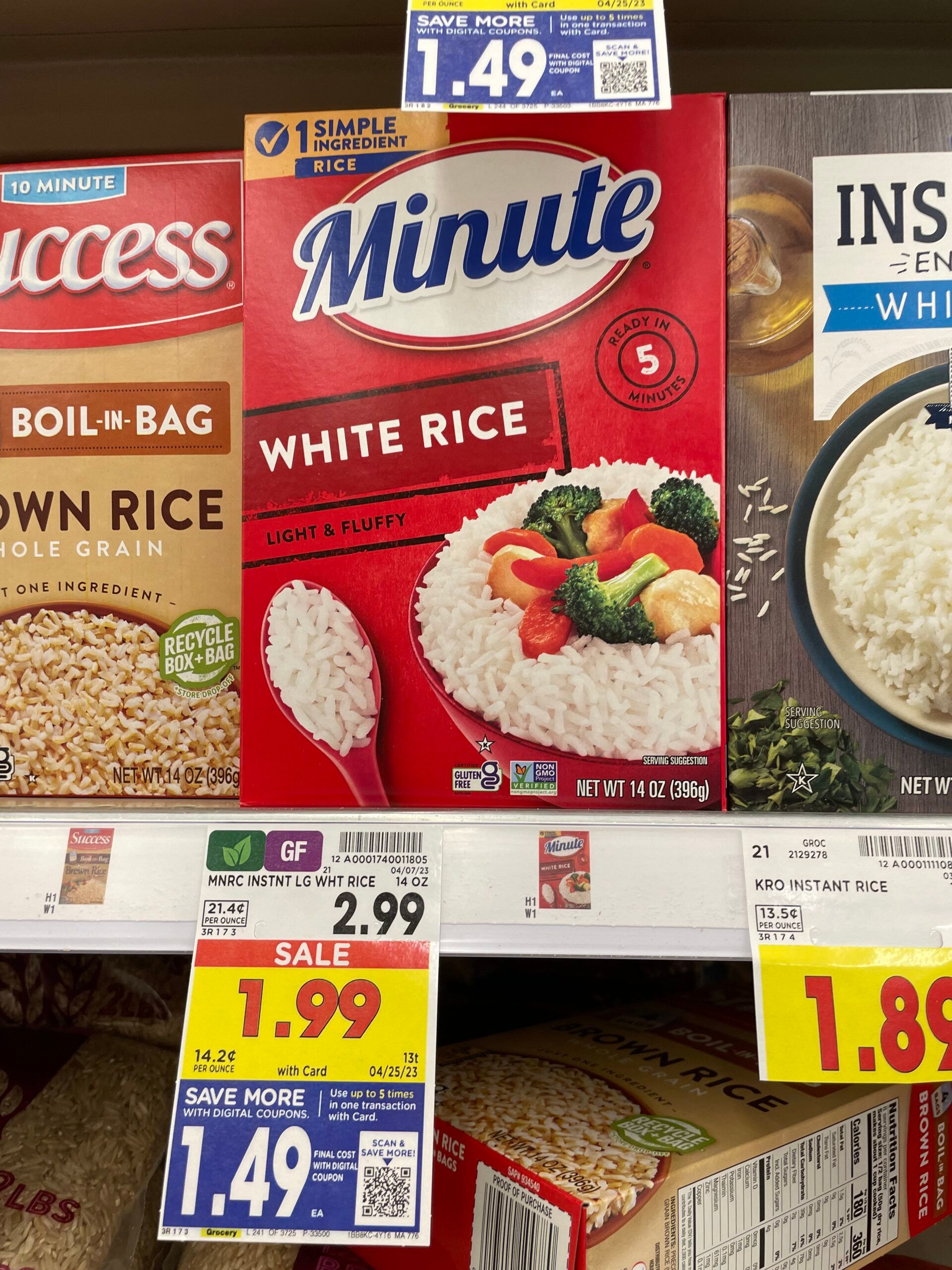 minute rice kroger shelf image 3