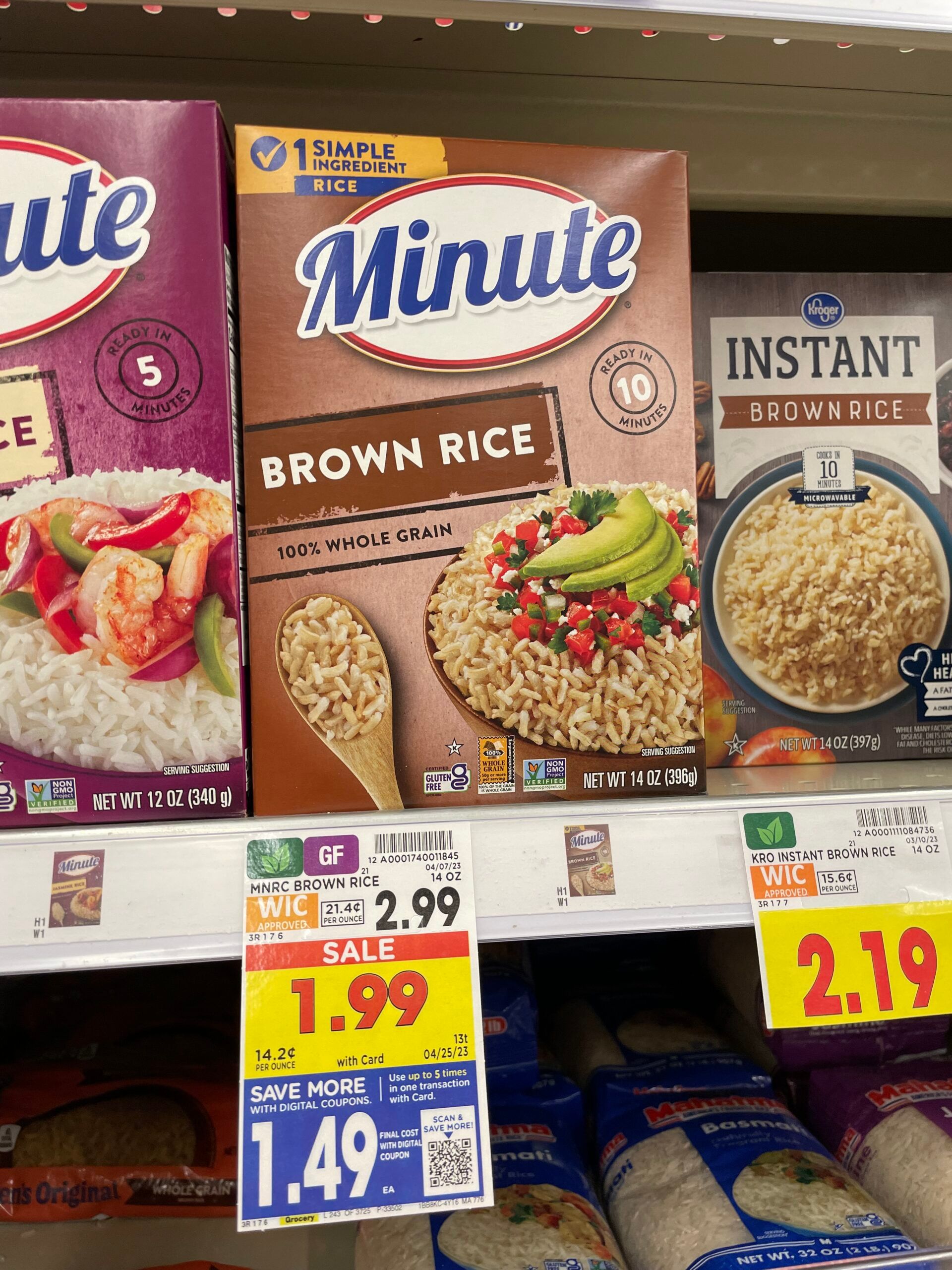 minute rice kroger shelf image 1