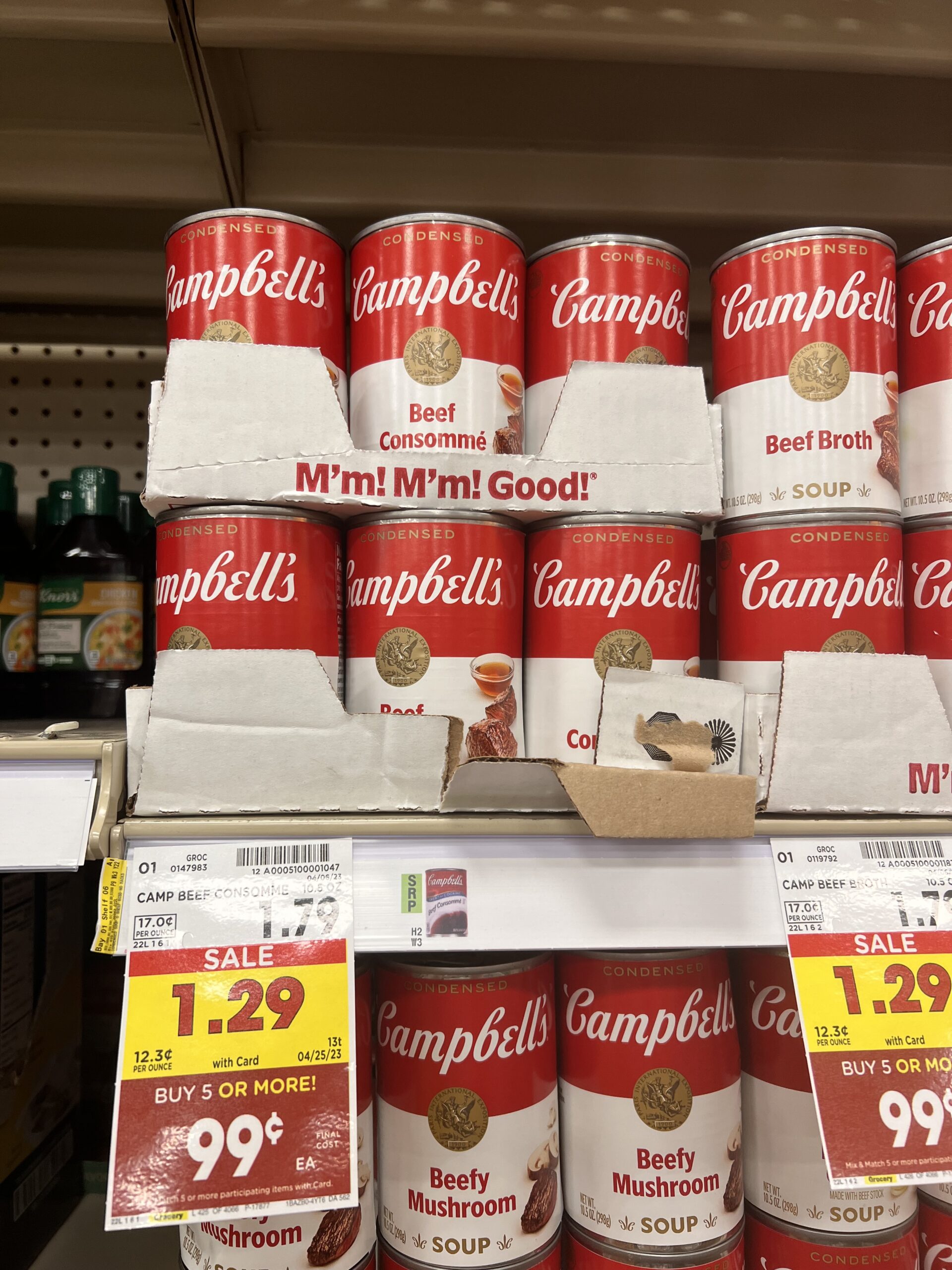 campbell's soup kroger shelf image 39