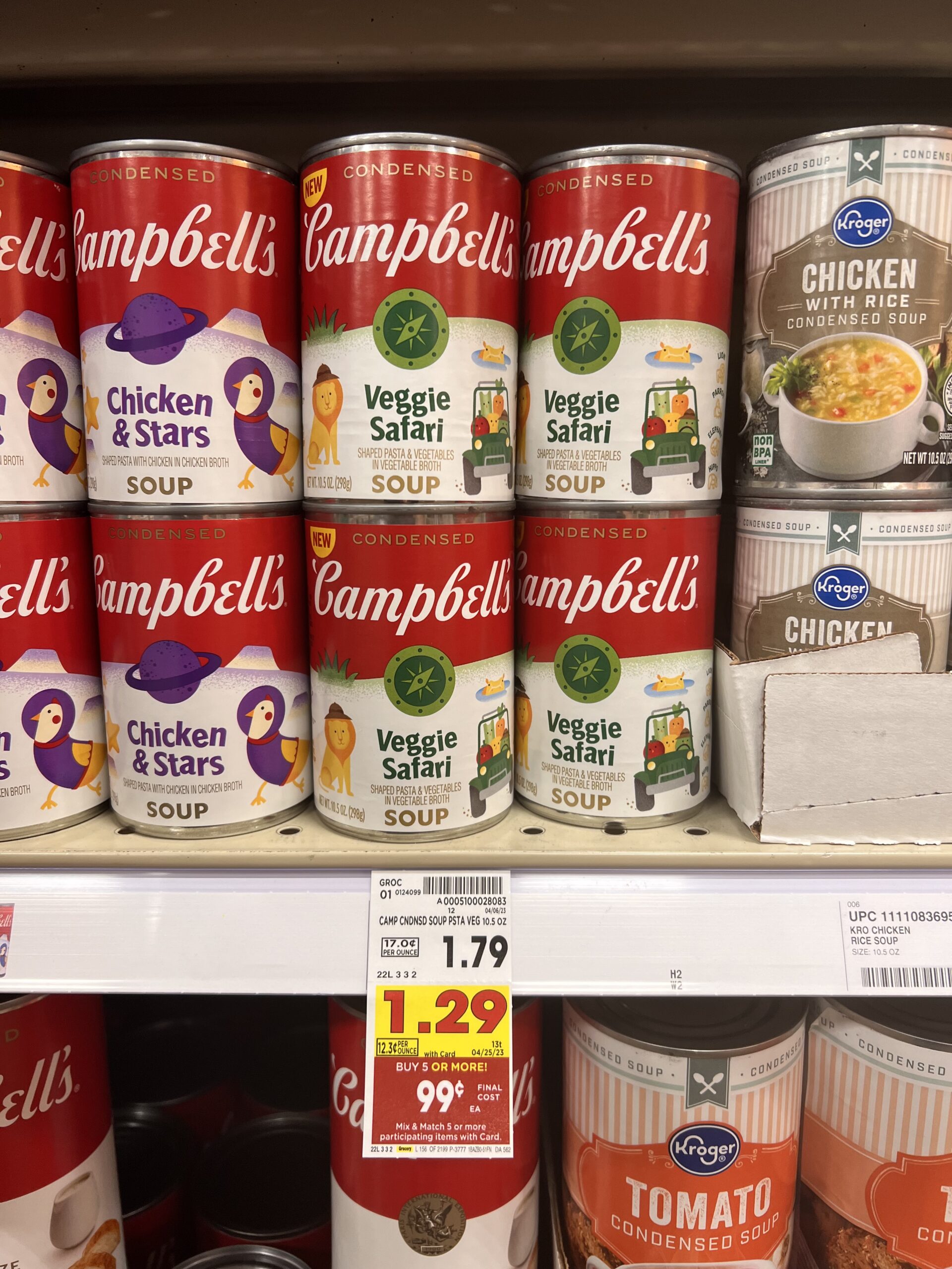 campbell's soup kroger shelf image 26