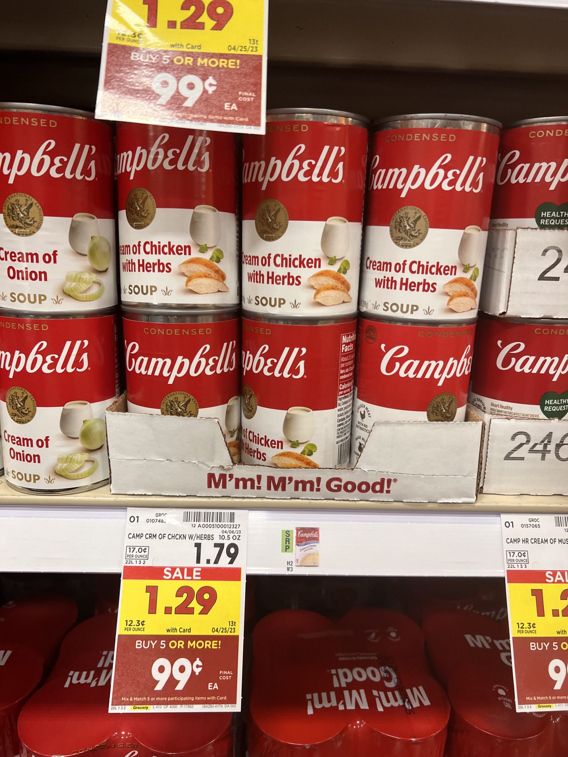 campbell's soup kroger shelf image 37