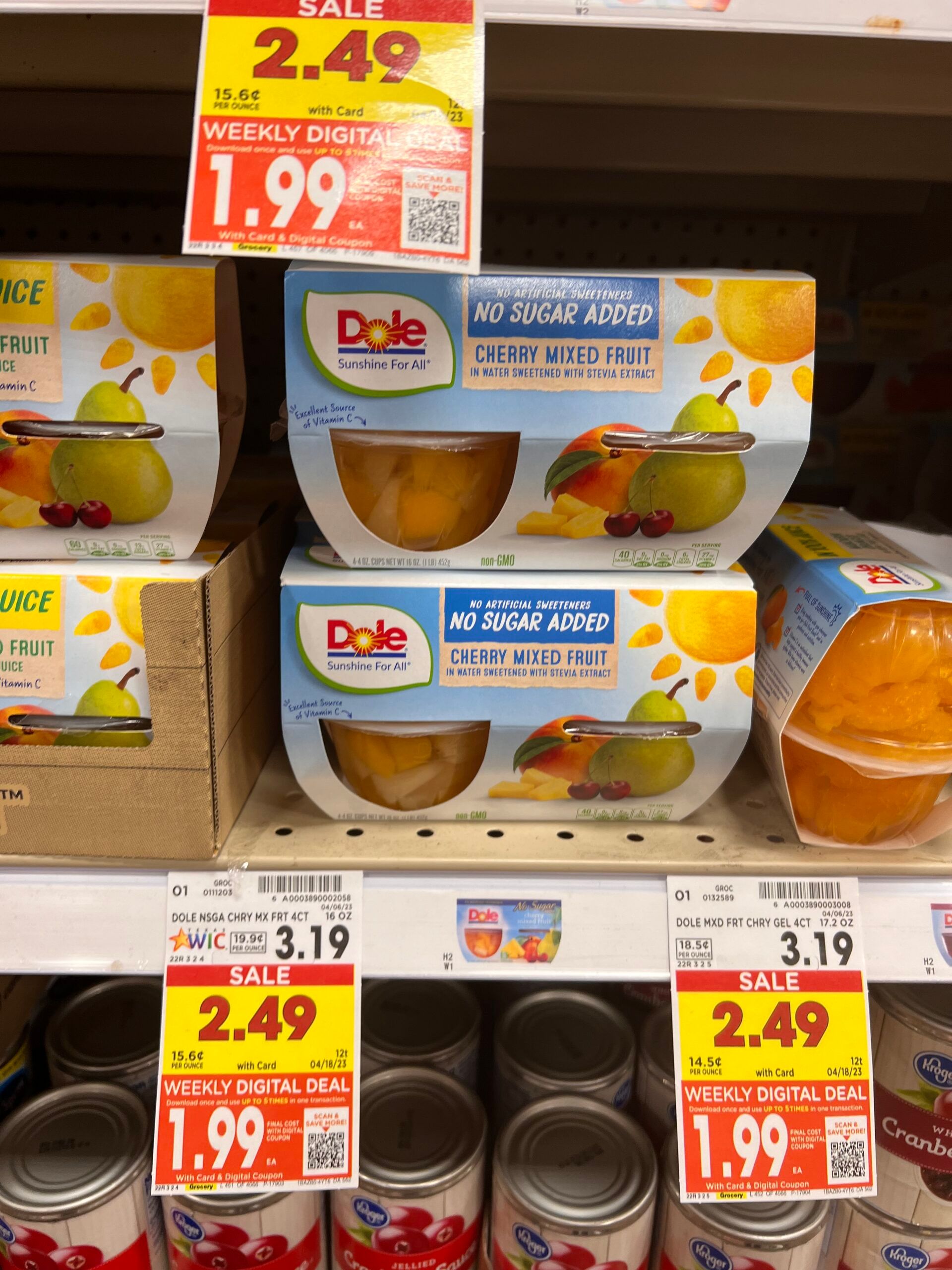 dole fruit bowls kroger shelf image 5