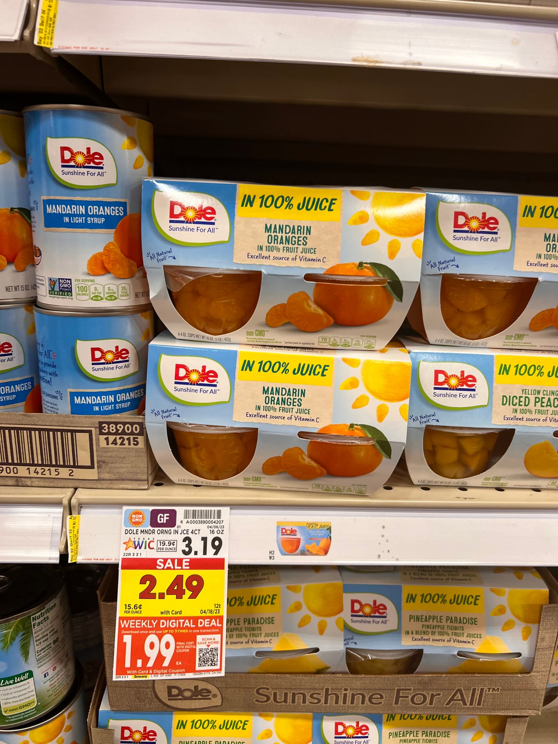 dole fruit bowls kroger shelf image 8